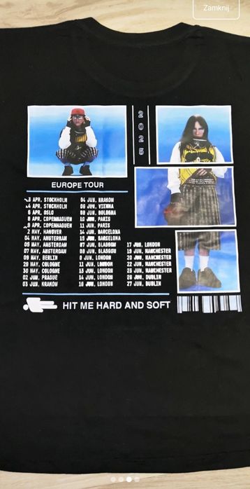 Bluzka Billie Eilish