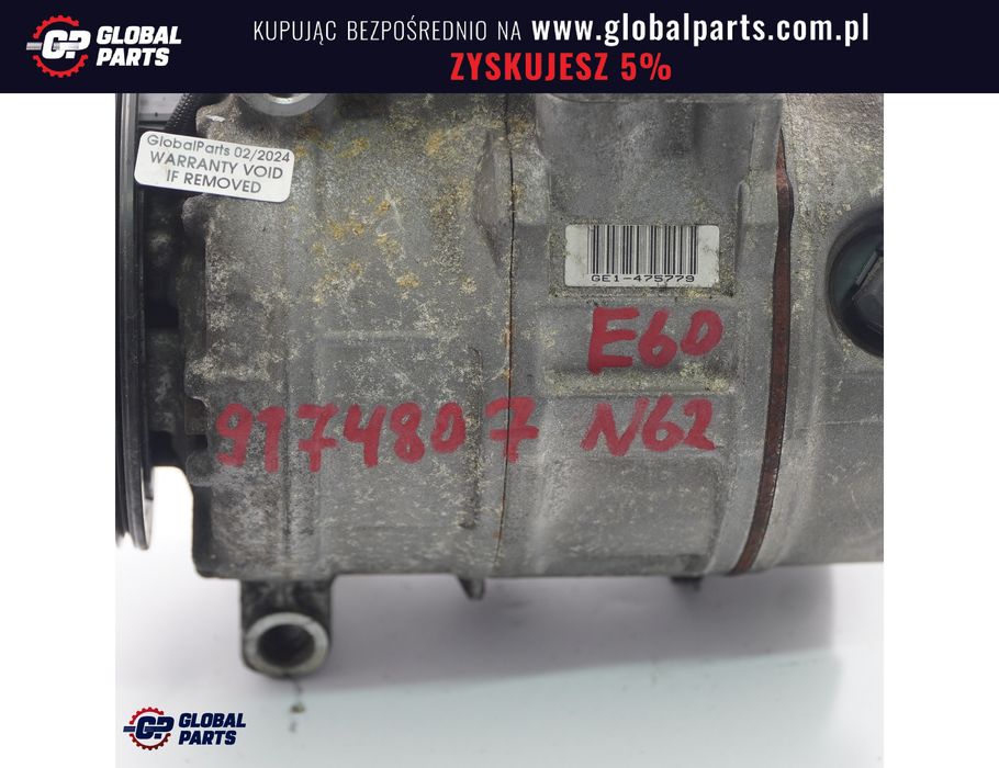 BMW E60 E61 E64 LCI N62N Sprężarka Klimatyzacji Kompresor A/C