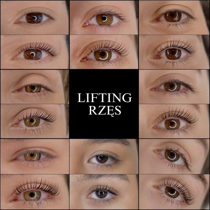 Lifting rzęs, laminacja brwi, henna pudrowa