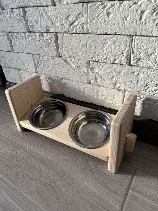 Миска для котів і собачок Годівниця з регульованою висотою і нахилом