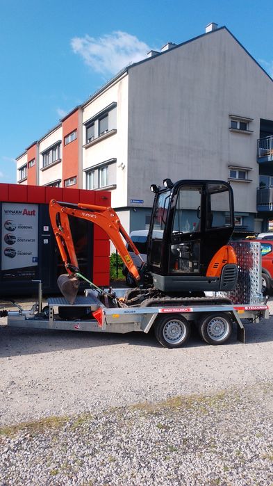 Wynajem  Minikoparki Kubota i Zagęszczarki 120kg. Transport Ubezpieczenie OC