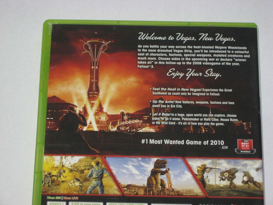 Fallout New Vegas Xbox360 BDB 3xA Xbox360 BDB!