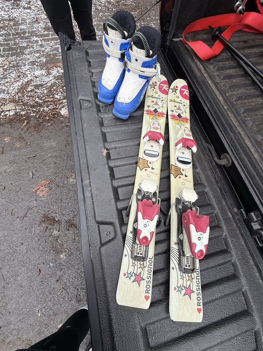 Narty dziecięce rossignol princess 80cm + buty salomon 18cm