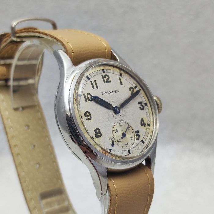 Vintage Longines Sei Tacche 1940 r Stal 33mm 12.68Z