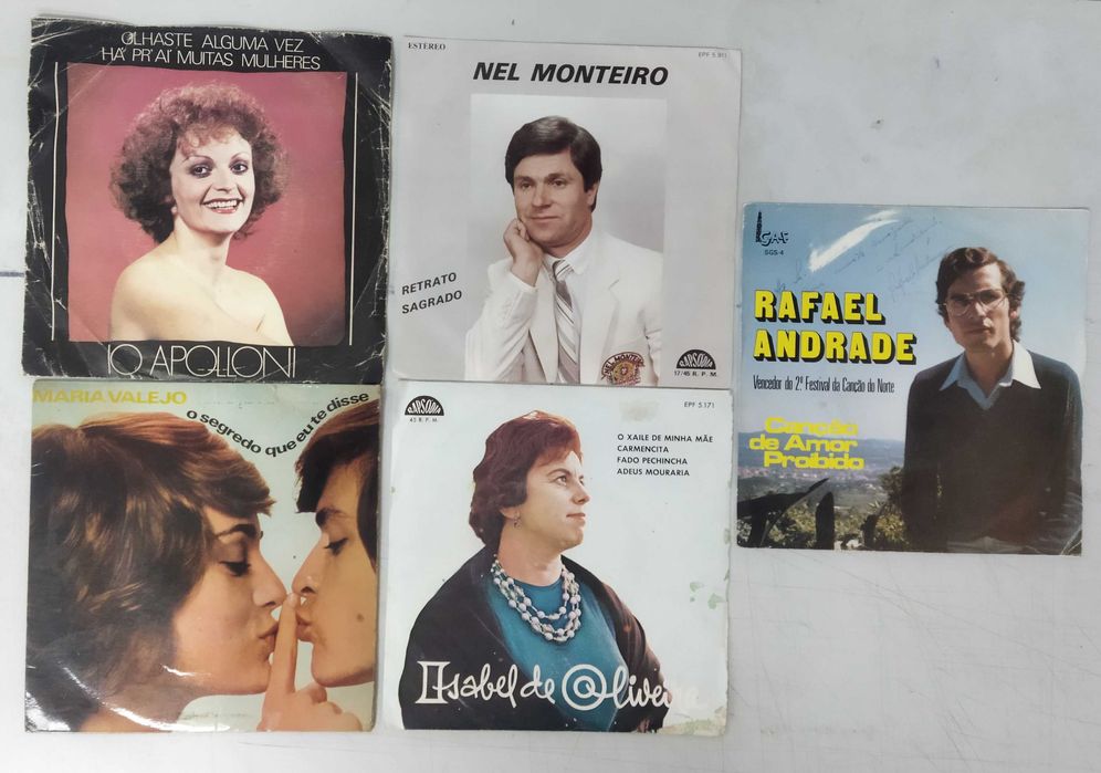 Vinil. Lote 50 Singles Música Portuguesa