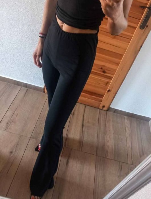 Spodnie dzwony piękne nowe XS S