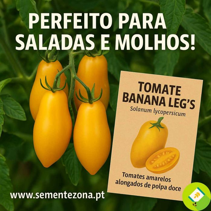 15 Sementes Tomate Amarelo Banana Leg's