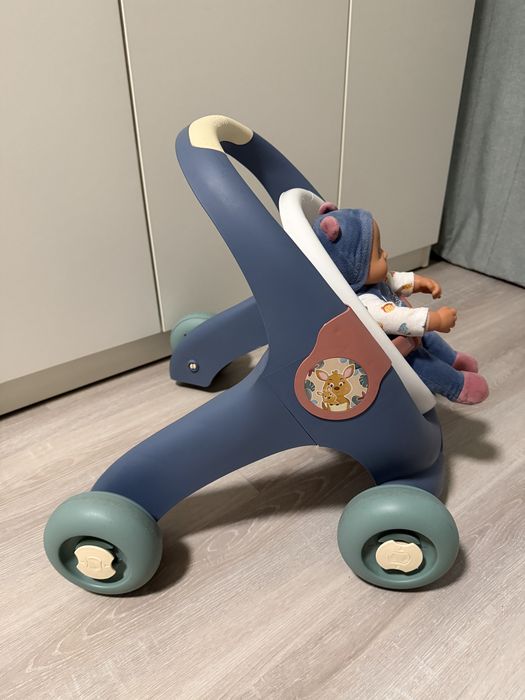 Коляска дитяча, каталка, толокар, ходунки, візочок з пупсом Smoby