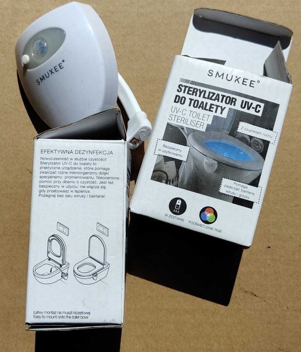 Sterylizator 1 sztuka do toalety  z czujnikiem ruchu zabójca bakterii