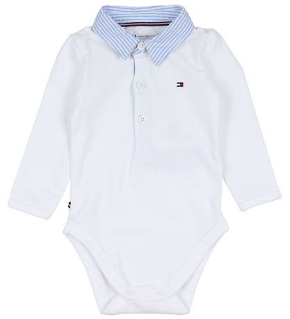 Body białe z kołnierzykiem Tommy Hilfiger 92