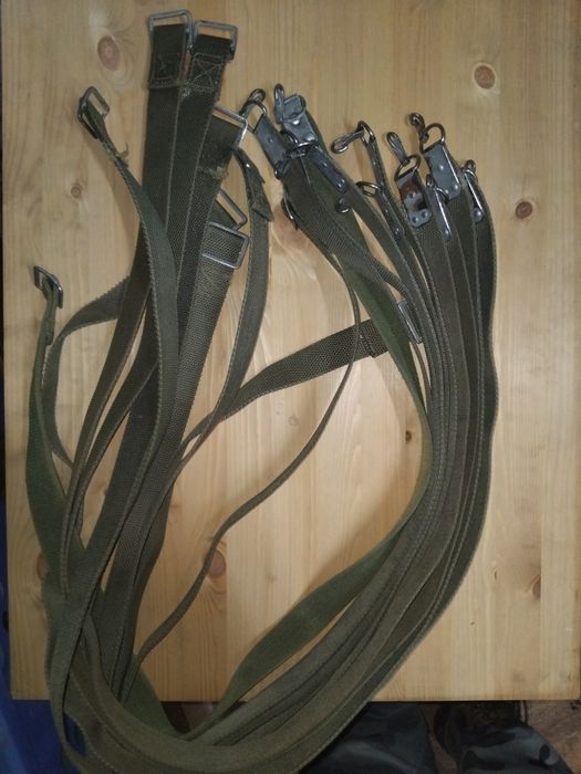 2x pas nośny parciany khaki WP demobil