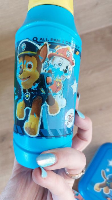 Zestaw bidon talerz śniadaniówka psi patrol