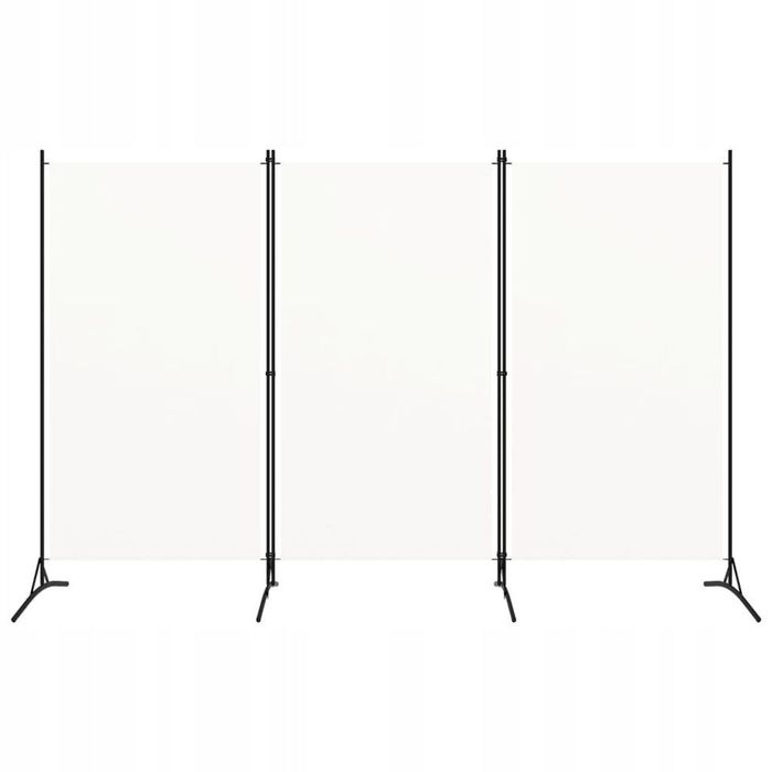 PRZEGRODA 3-panelowa tkankowa biała 260x180 cm