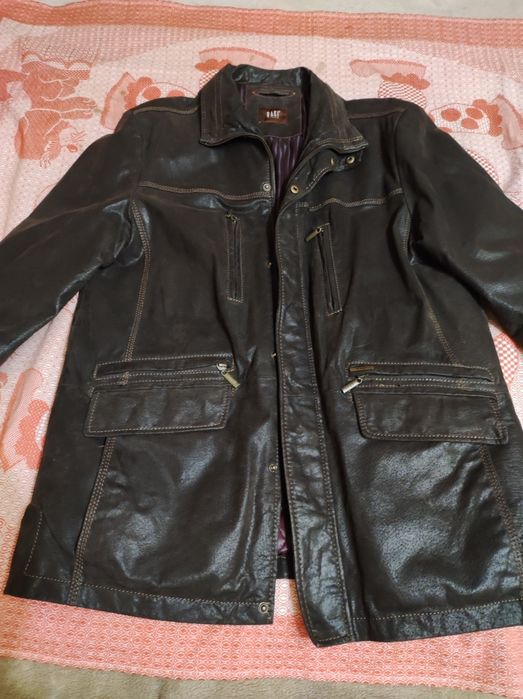 Куртка мужская демисезонная. Кожаная.