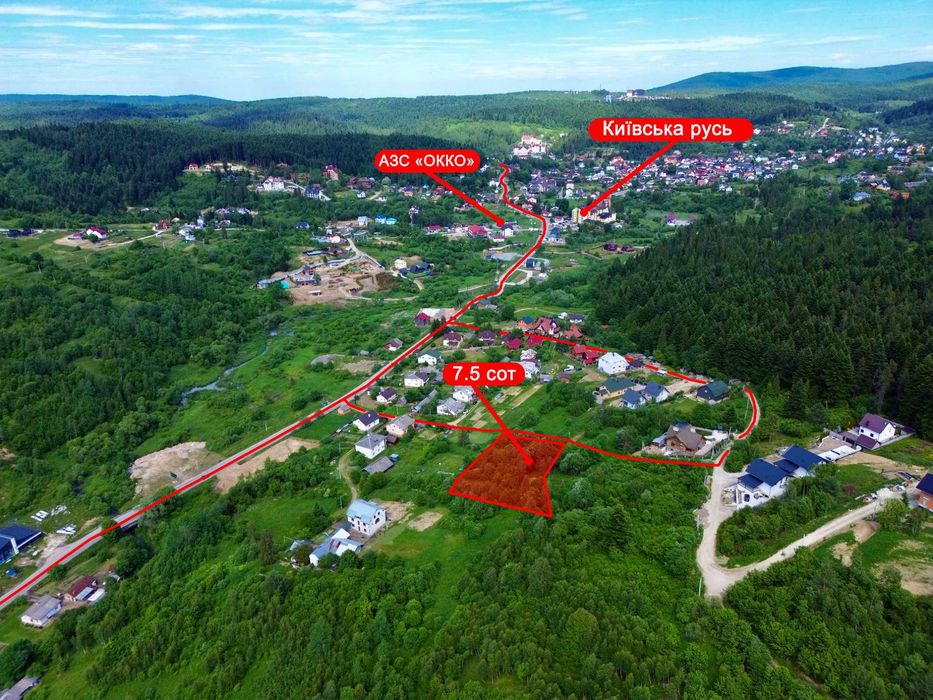 Земельна ділянка під забудову в Східниці - 7.5 сот