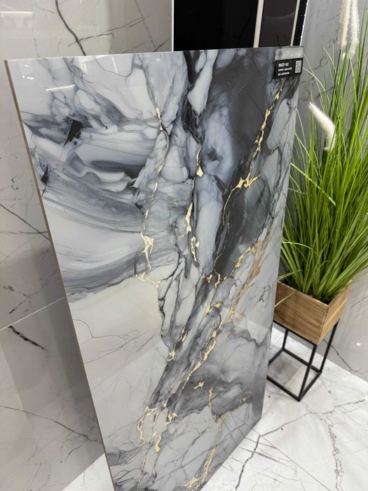 Gres polerowany 120x60 delikatne złote refleksy WYSOKI POŁYSK