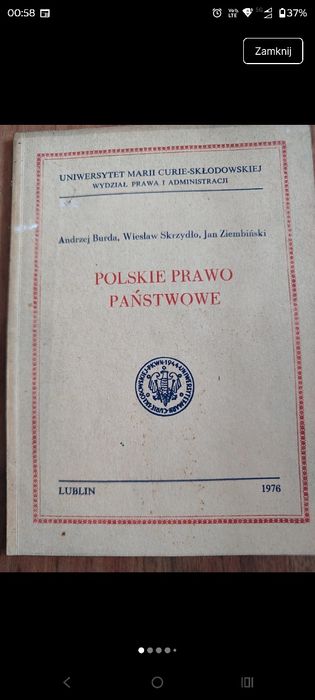 Polskie Prawo Państwowe A. Burda, W. Skrzydło, J. Ziembiński