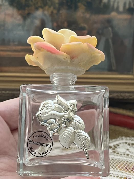 Скло троянди срібло