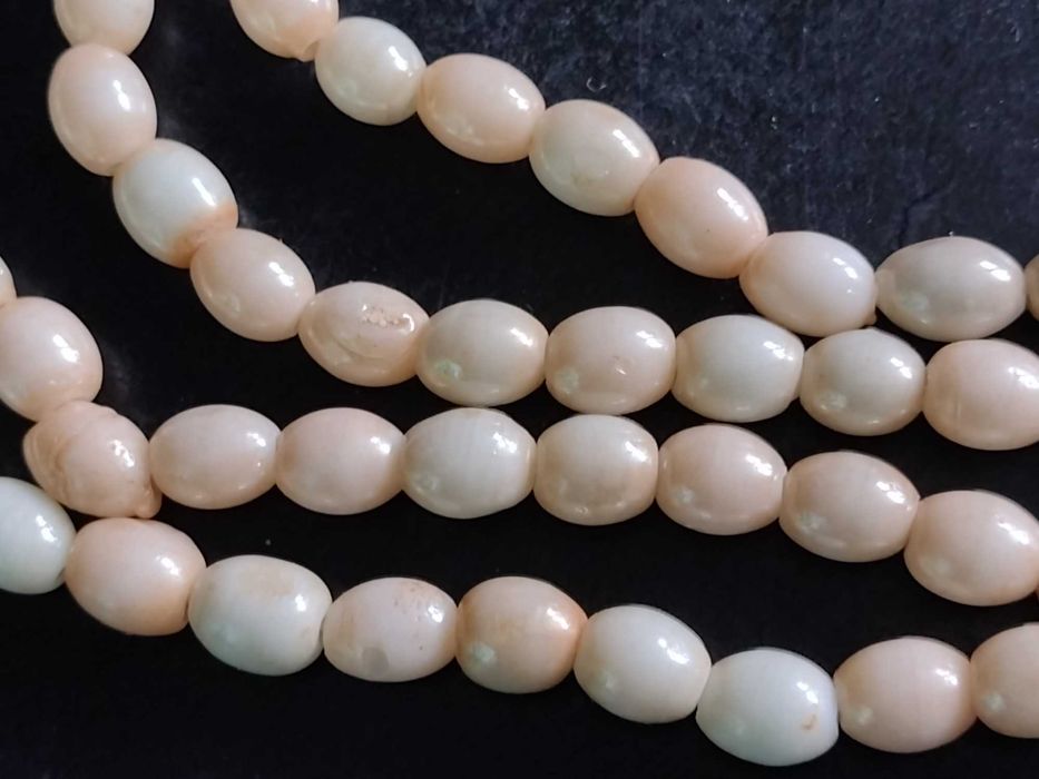 Korale Opal Różowy 69 cm