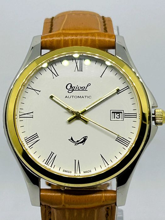 Ogival Slim Automatic Swiss Made 24G1-0845 Two Tone ETA Classic