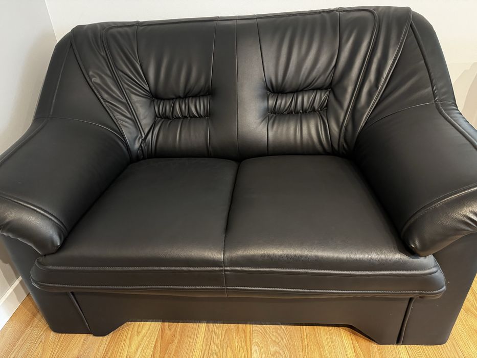 Sofa i fotel skórzany