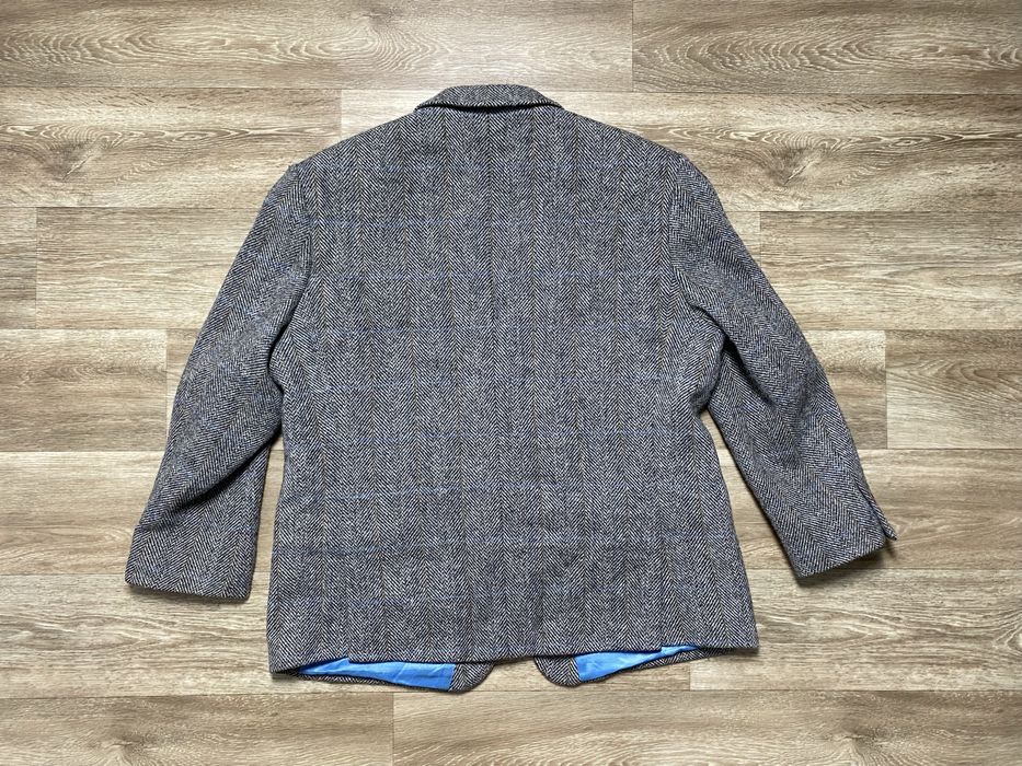 Harris Tweed Men’s Wool Blazer Grey Size 50S US 40S Шерстяний  Піджак