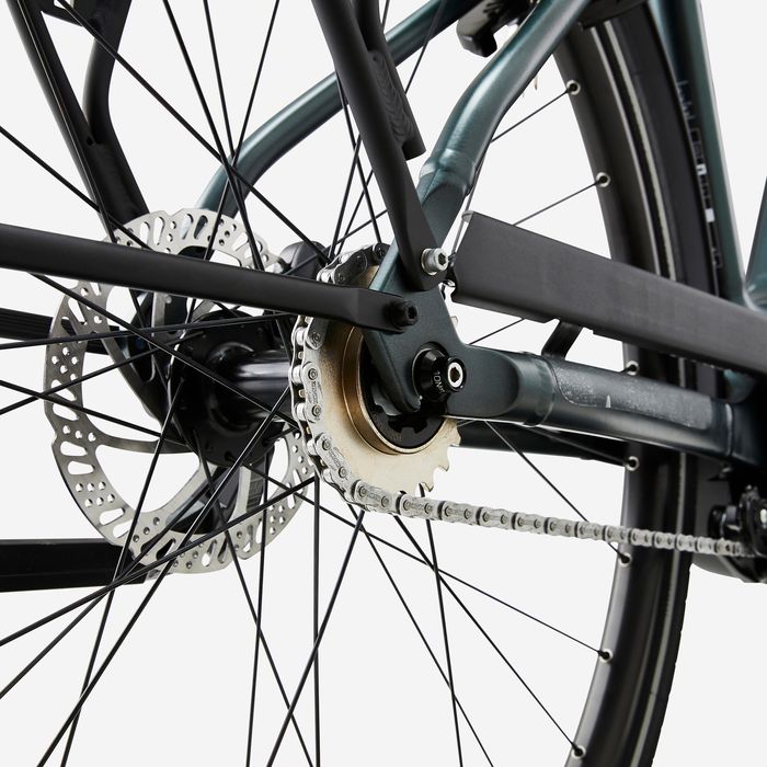 BICICLETA ELÉTRICA DE CIDADE COM MOTOR AUTOMÁTICO OWURU QUADRO ALTO