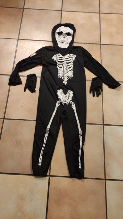 Fato de Carnaval Esqueleto 5 a 6 anos