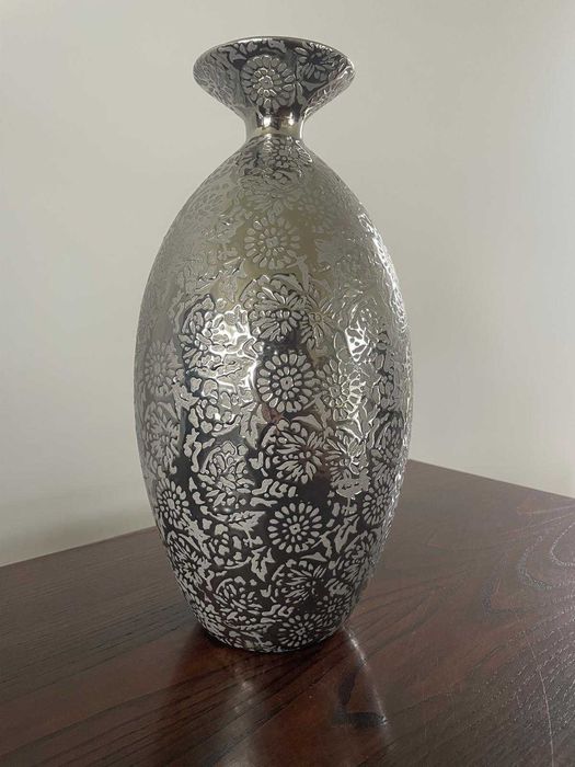 jarra efeito metálico 40 cm