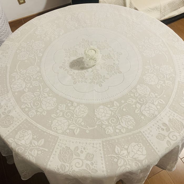 Toalha de mesa redonda