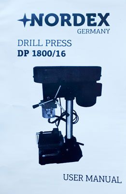 Новый 1800Вт Сверлильный Станок Германия Нордекс 16 Патрон Тиски