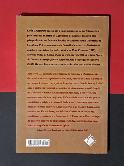 Luís Cardoso - Crónica de uma Travessia - A Época do Ai-Dik-Funam