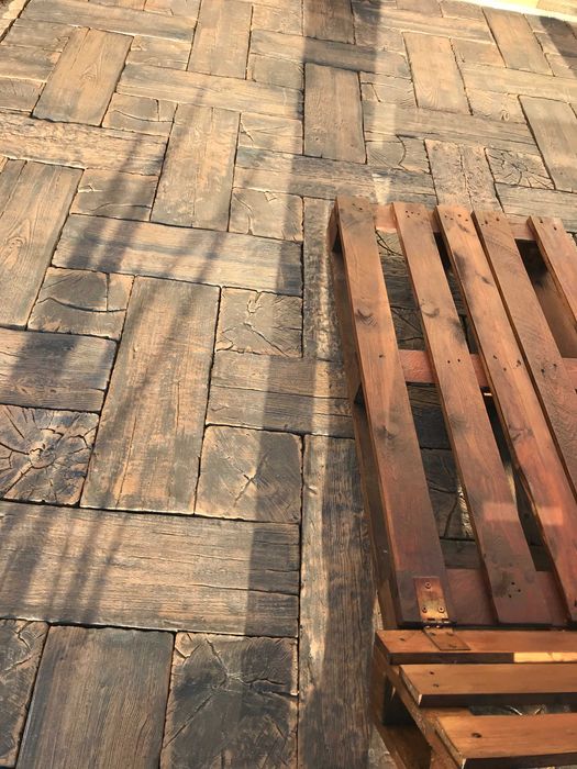 Płyty tarasowe i chodnikowe - imitacja drewna i trawertynu