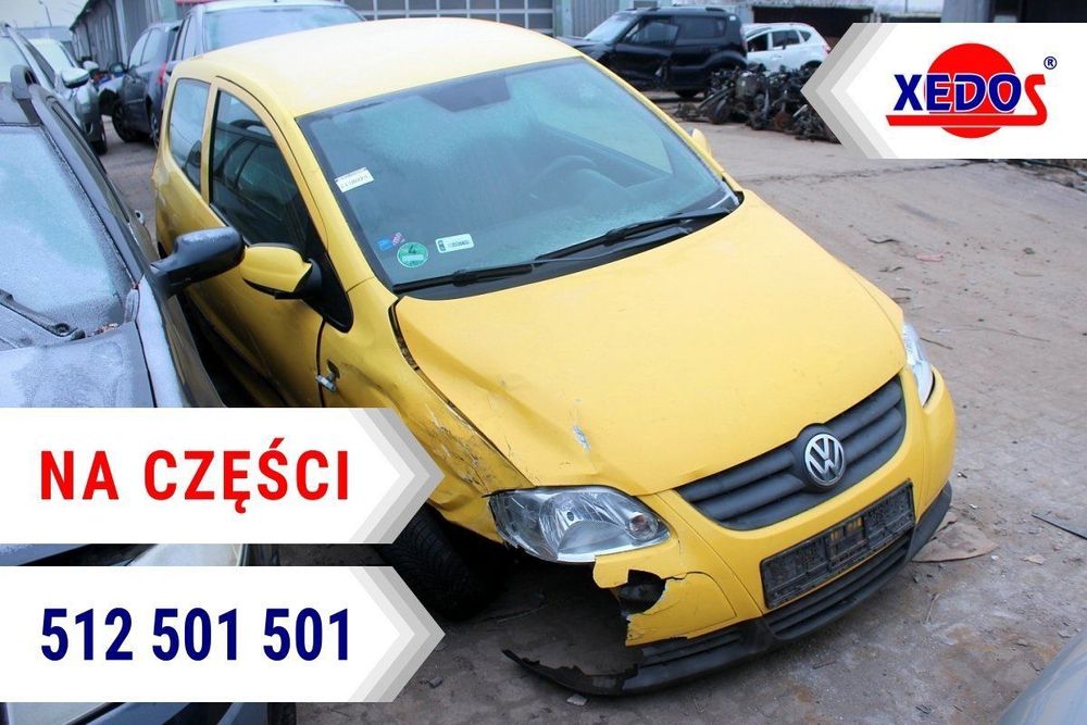 VW Fox 5Z 2005 1.4i BKR HB3D (MASKA, ZDERZAK, LAMPA, BŁOTNIK, DRZWI, SZYBA, FOTEL)
