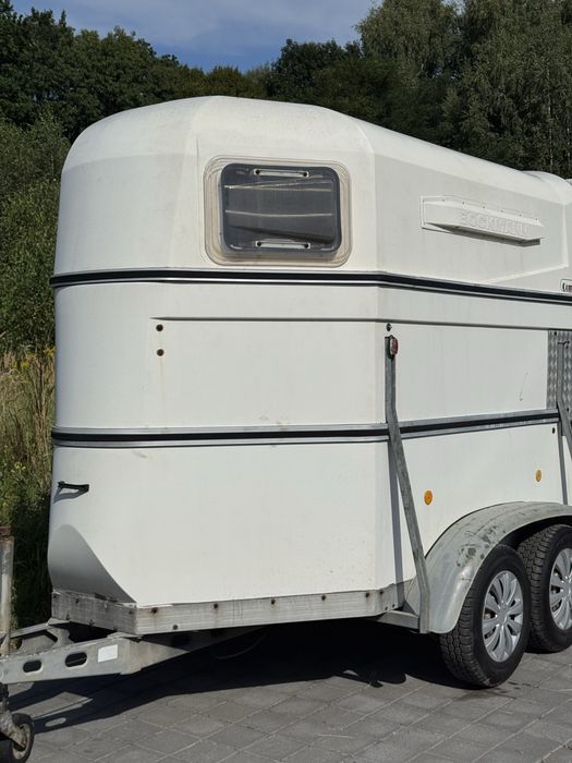 Wynajem przyczepy do przewozu 2 koni – Böckmann, DMC 2000 kg