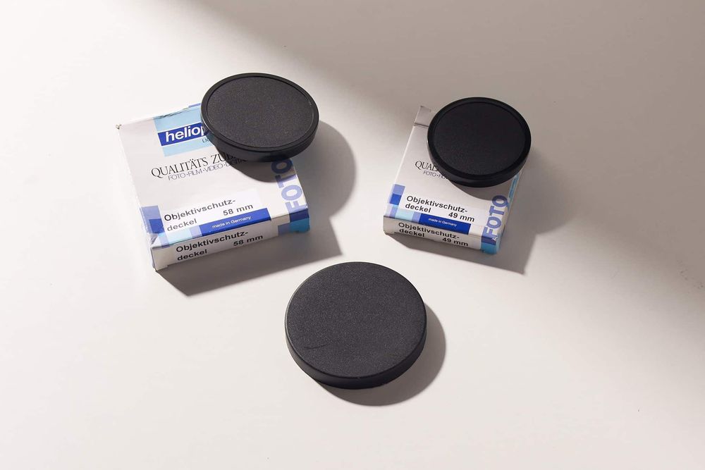 Tampas para objetiva (49, 58 mm)