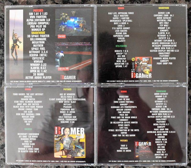 BGamer (Bimotor): CDs com Programas/Jogos/Demos