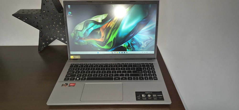 Acer 15,6FHD IPS Ryzen 7-5700U 16X4,3GHz 16GB RAM 512SSD Win 11 64 bit PL
