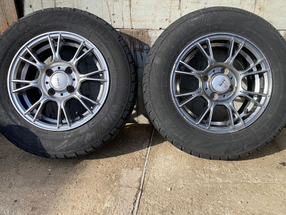 Титановые диски R13  4*100 с летней резиной