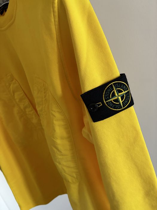 Кофта Stone Island Yellow Patch Sweatshirt. Оригинал. Новая