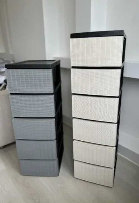 Пластиковий комод тумбочка шафа тумба стелаж шухляди полиця для взуття