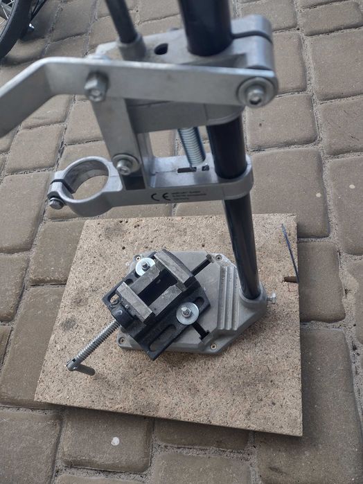 WOLFCRAFT uchwyt stojak do wiertarki + stolik + imadło do wiercenia