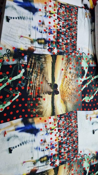 Dzianina wielokolorowa szer.160 cm.