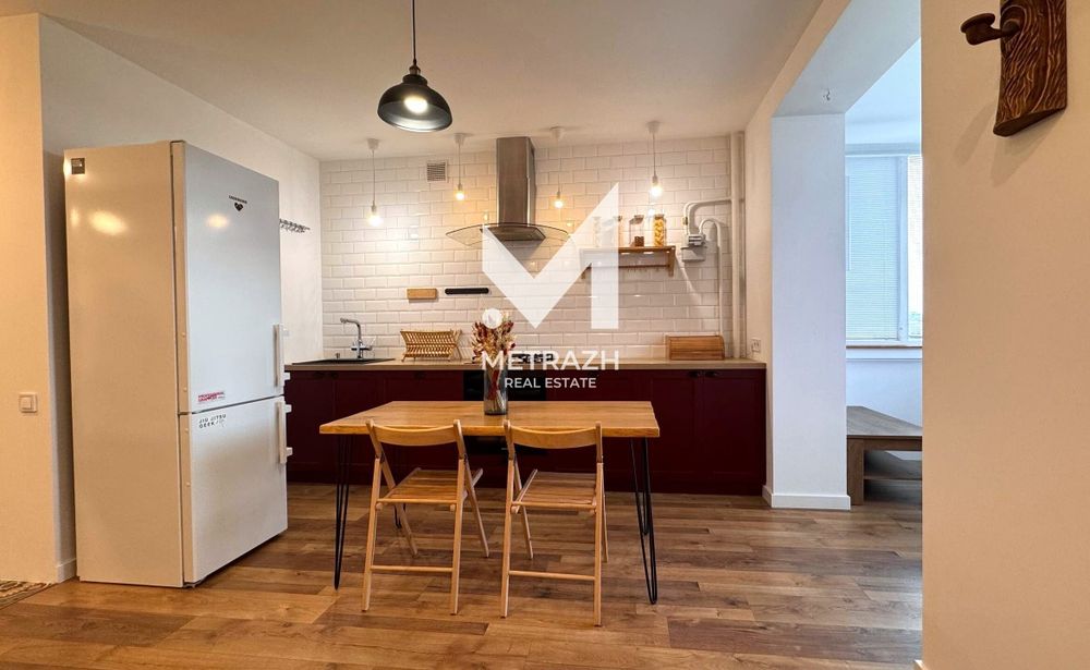 Видова 2-кімнатна квартира 59 м²  с Автономным газовым отоплением