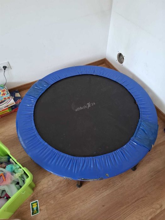 Trampolina fitness treningowa dla dzieci 120cm + nowe sprężyny