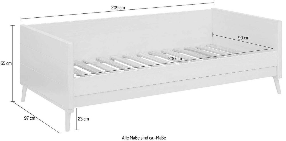 Łóżko drewno sosnowe białe