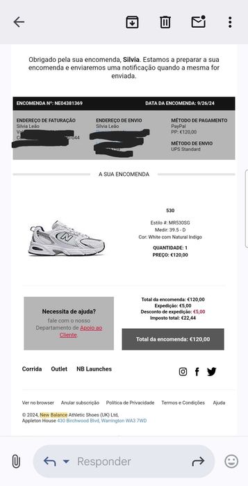 Sapatilhas New Balance MR530SG