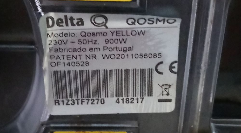 Máquina de Café Delta Q 

Q

QOSMO

Modelo: Qosmo YELLOW 230V-50Hz.
