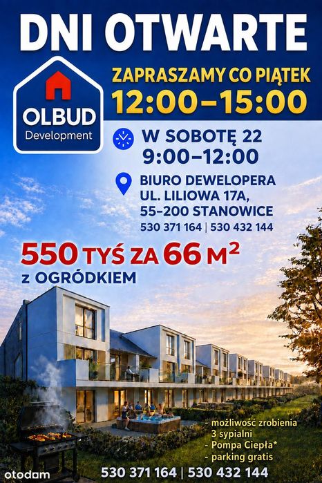 MIESZKANIE Parter 66,40 m² | Ogródek / miejsce postojowe gratis