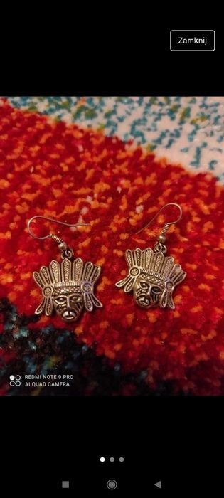 Kolczyki Indianie Indianin